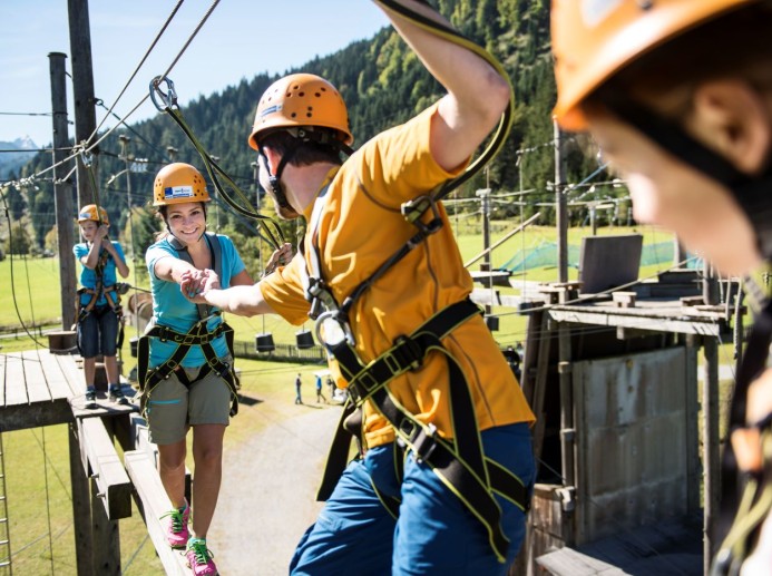 Kletterpark im Aktivzentrum in Flachau © Flachau Tourismus / Markus Berge