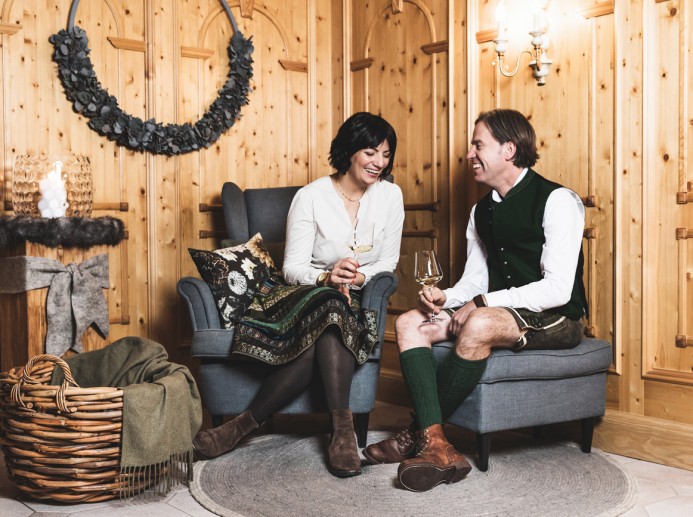 Yasmin und Andreas Hausbacher, Gastgeber im Hotel Montanara